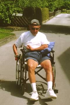 Keith im Rollstuhl